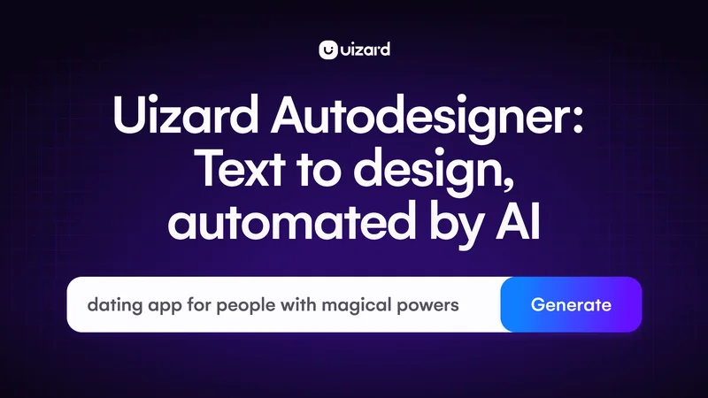 Source image for Turn one sentence into a clickable app mockup: Uizard Autodesigner