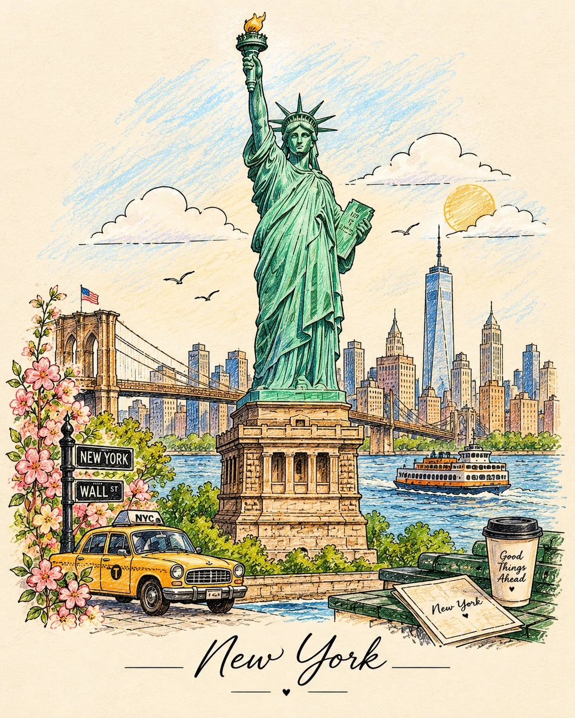 Source image for Turn Any City Into a Vintage Travel Coloring Page With GPT Image Like @Naiknelofar788