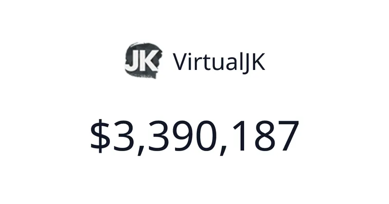 Source image for Sell an AI replica of yourself as a consultant: VirtualJK, $48.5K MRR