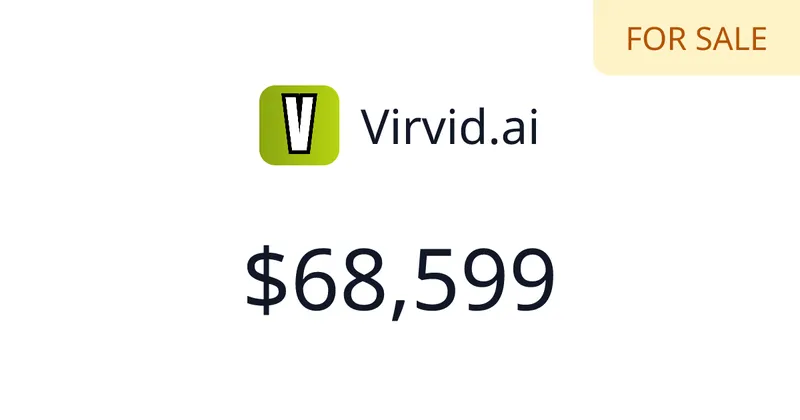 Source image for Virvid.ai: an AI faceless shorts generator, $3,030 MRR