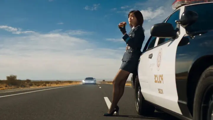 Still from the result video: Futuristic Sky Chase