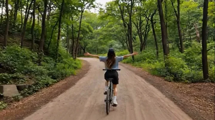 Still from the result video: Bike Ride Chased by a Zebra Herd